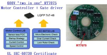 大联大品佳推出基于richtek技术和产品的bldc马达控制解决方案